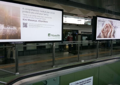 OOH Advertising - Backlit Advertising Lightbox Kuala Lumpur MRT