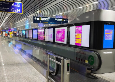 Digital OOH - 30m long Digital walkway screen