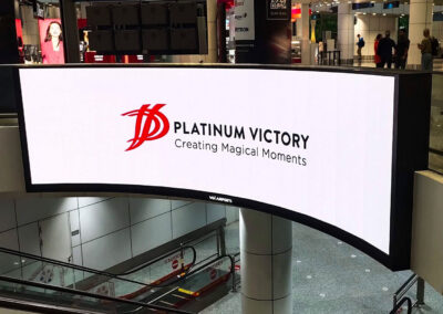 Digital OOH - Curved Digital screen at KLIA Airport