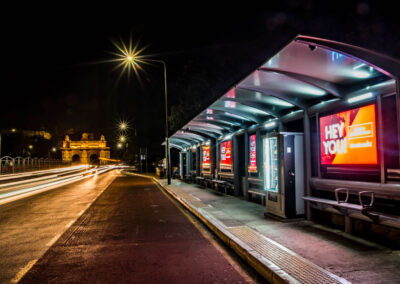 Bus Shelters - Advertising Panels - Using the latest LED technology and modern Lithium Ion batteries - Malta