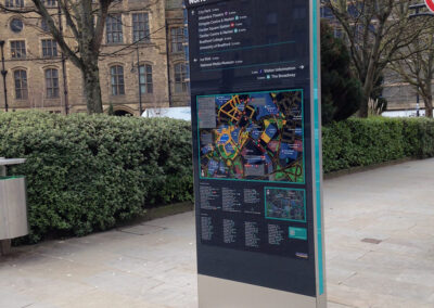 Way Finding Signage - Public Information Point - Norfolk Gardens