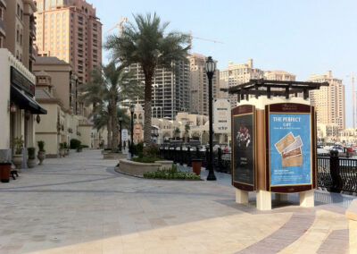 Outdoor Static Mupi Universal Lightbox - The Pearl - Qatar