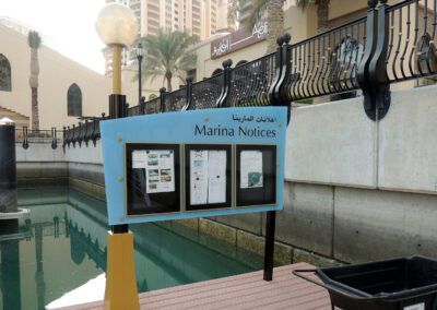 Way Finding - Signage Qatar - Marina Notices